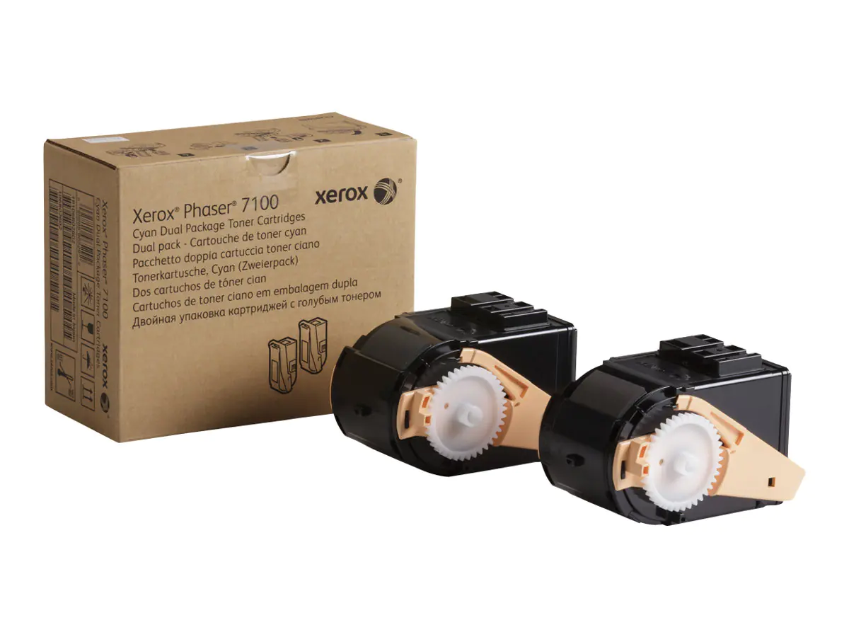 Xerox Phaser 7100 - 2er-Pack - mit hoher Kapazität - Cyan - Original - Tonerpatrone - für Phaser 7100/NM, 7100DN, 7100N, 7100V_DN, 7100V_NC
