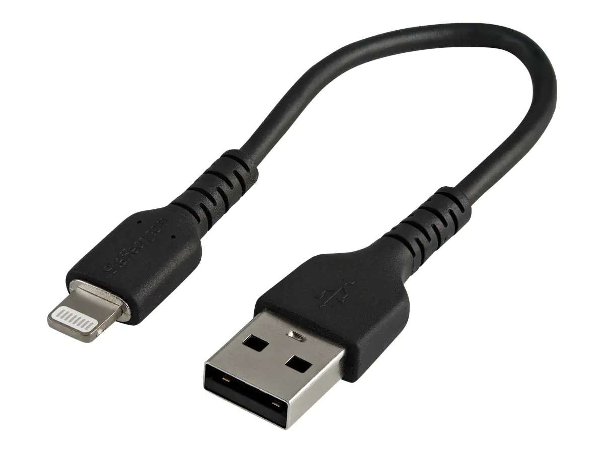 StarTech.com Startech 15cm USB auf Lightning-Kabel - Schwarz RUSBLTMM15CMB