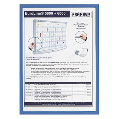 Franken Dokumentenhalter Frame It X-tra Line ITSA3M 03 DIN A3 blau