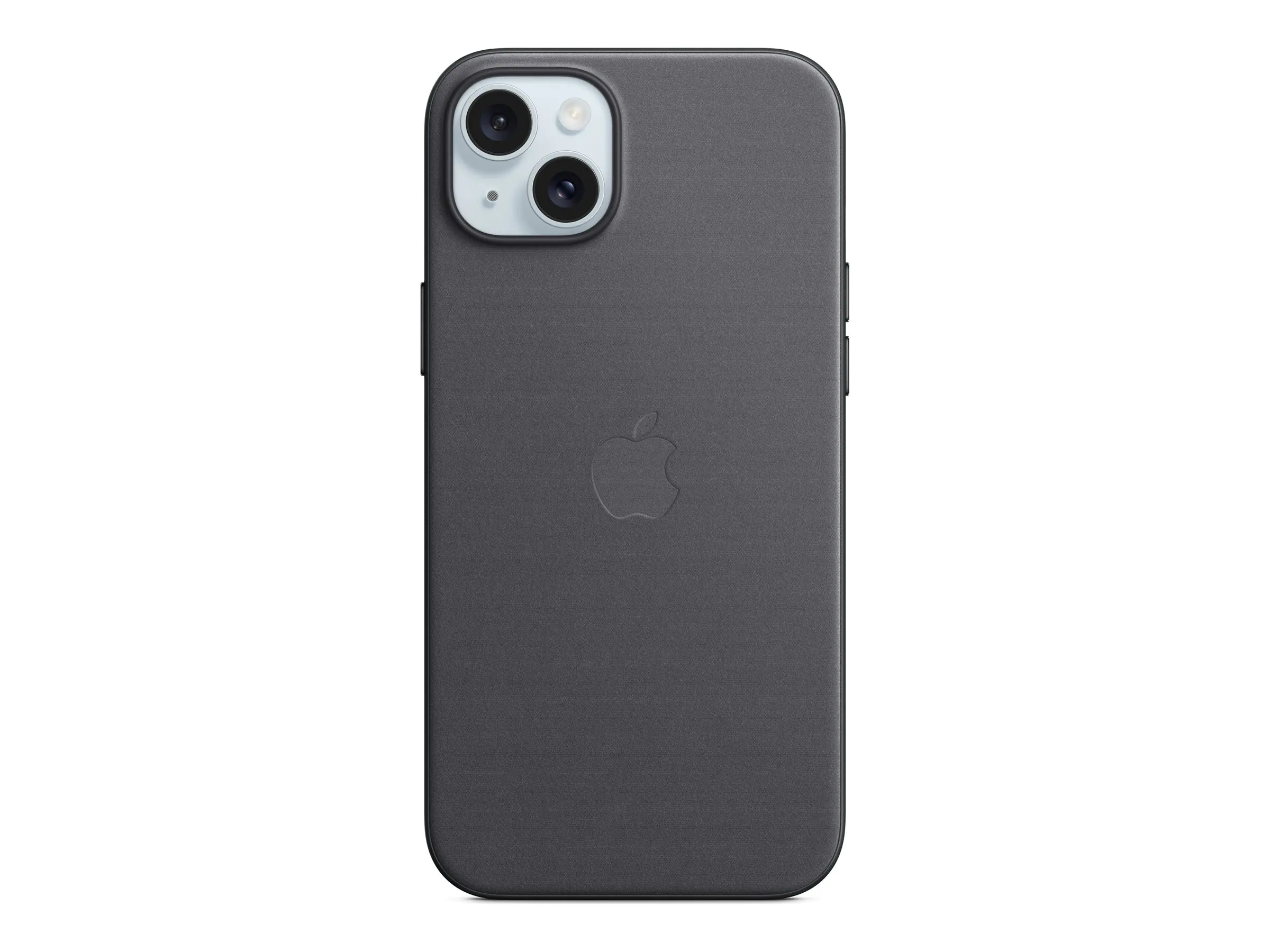 Apple - Hintere Abdeckung für Mobiltelefon - kompatibel mit MagSafe - FineWoven - Schwarz - für iPhone 15 Plus