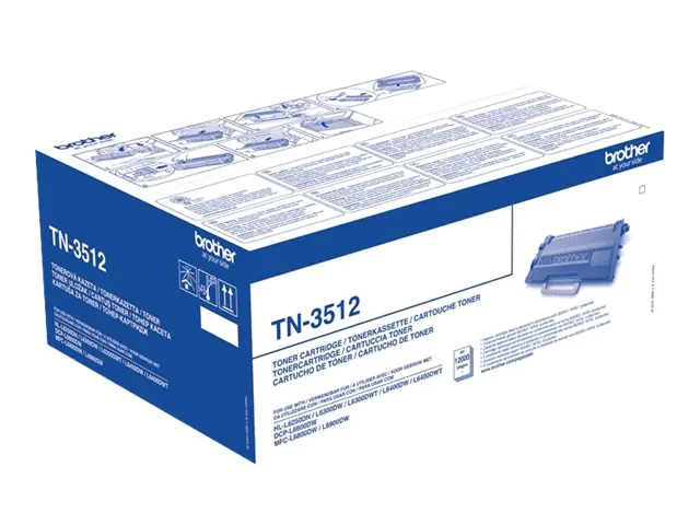 Brother TN3512 - Schwarz - Original - Tonerpatrone - für Brother DCP-L6600, HL-L6250, L6300, L6400, L6450, MFC-L6800, L6900, L6950, L6970 Brother TN3512 - Schwarz - Original - Tonerpatrone - für Brother DCP-L6600, HL-L6250, L6300, L6400, L6450, MFC-L6800, L6900, L6950, L6970