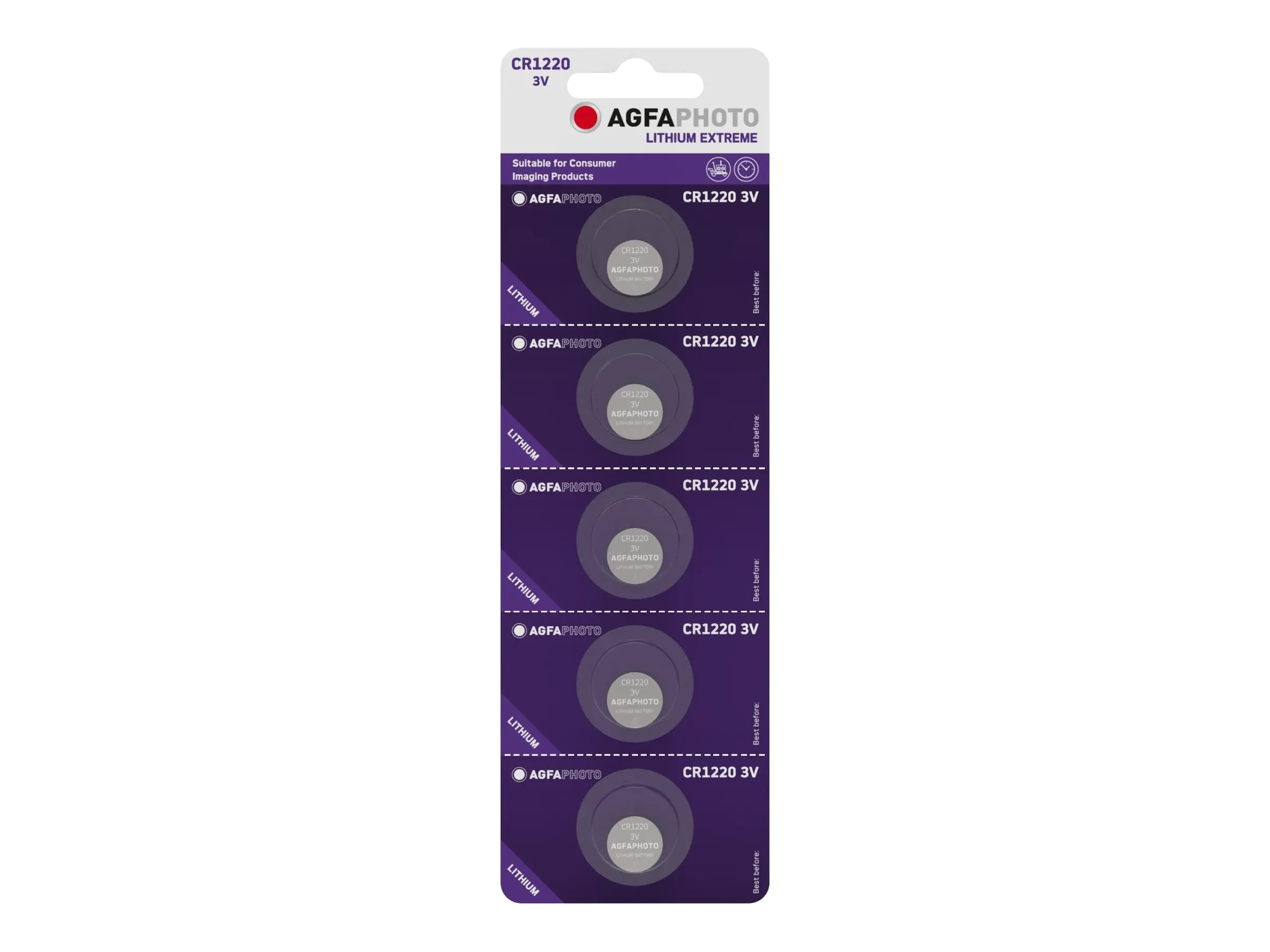 AgfaPhoto Batterie CR1220 - Li (Packung mit 150-803210