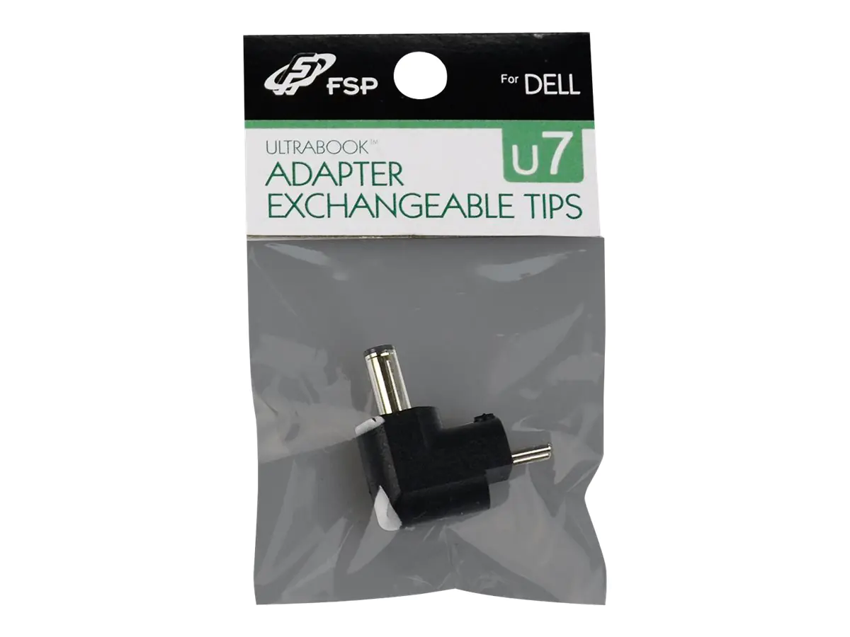 FSP Ultrabook Adapter Exchangeable Tips U7 - Adapter für Power Connector - Gleichstromstecker 4,5 x 0,6 mm (M) zu 2-polig (M)