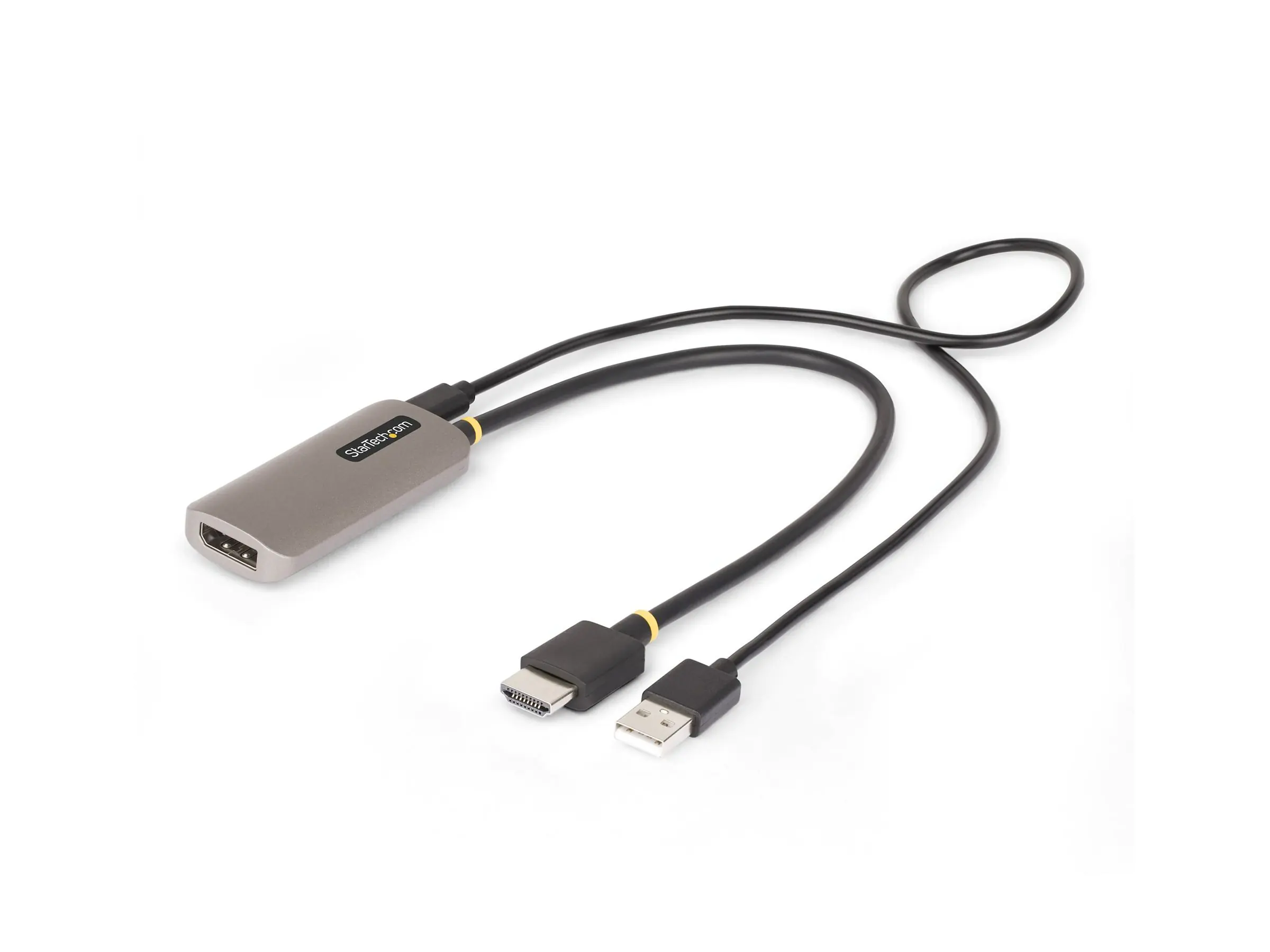 StarTech HDMI to DisplayPort Adapter, 8K 60Hz, Active Video Converter - Adapterkabel - HDMI männlich zu DisplayPort weiblich - 30 cm - Space-grau - Support von 8K 60 Hz, aktiv, unidirektional