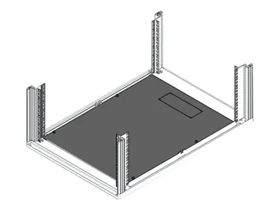 SCHROFF Rack-Bodenplatte - RAL 7021, Black 25230153