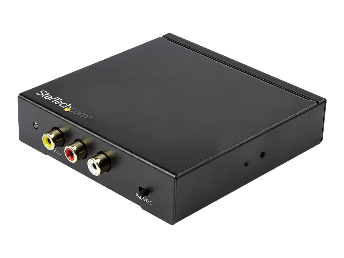 StarTech HDMI auf Cinch Wandler mit Audio - RCA - Composite-Video-Adapter - NTSC / PAL - 1080p (HD2VID2) - Videokonverter - HDMI - Composite Video - Schwarz