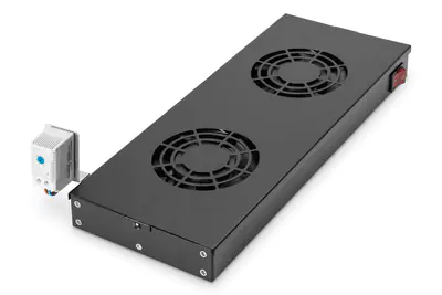 DIGITUS Lüftereinheit zur variablen 483 mm (19")-Installation DN-19 FAN-2-HO-SW