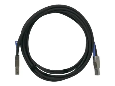 QNAP - Externes SAS-Kabel - SAS 12Gbit/s - 4 x Mini SAS HD (SFF-8644) (M) bis 4 x Mini SAS HD (SFF-8644) (M) - 2 m - Schwarz - für QNAP QXP-1620S-B3616W