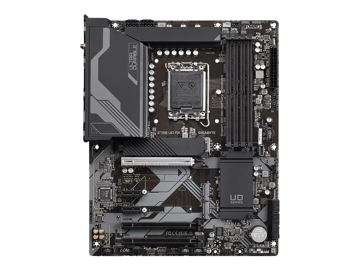 Gigabyte Z790 UD AX - 1.0 - Motherboard - ATX - LGA1700-Sockel - Z790 Chipsatz - USB-C Gen1, USB 3.2 Gen 1, USB 3.2 Gen 2, USB-C Gen 2x2 - 2.5 Gigabit LAN, Wi-Fi 6, Bluetooth - Onboard-Grafik (CPU erforderlich) - High Definition Audio (7.1-Channel)