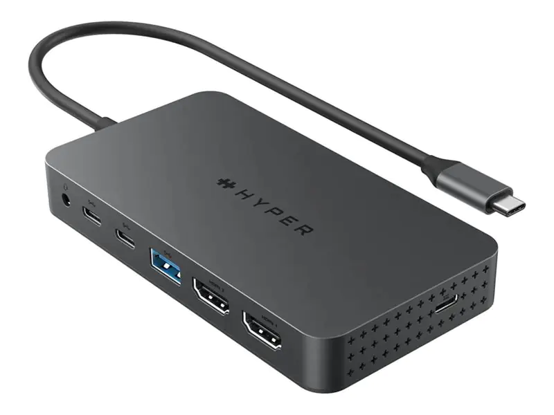 HyperDrive Next - Dockingstation - für Laptop, Tablet, Notebook, Smartphone - USB-C / USB4 / Thunderbolt 3 / Thunderbolt 4 - 2 x HDMI - 1GbE