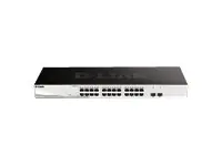 D-Link Smart+ DGS-1210-26 - Switch - Smart - 24 x 10/100/1000 + 2 x Gigabit SFP - Desktop, an Rack montierbar