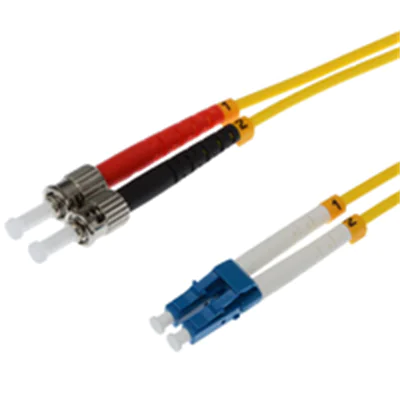 Helos - Patch-Kabel - ST Einzelmodus (M) zu LC Single-Modus (M) - 7.5 m - Glasfaser - Duplex - 9/125 Mikrometer - OS2 - Gelb