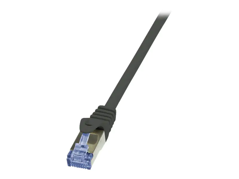 LogiLink PrimeLine - Patch-Kabel - RJ-45 (M) zu RJ-45 (M) - 5 m - SFTP, PiMF - CAT 6a - halogenfrei - Schwarz