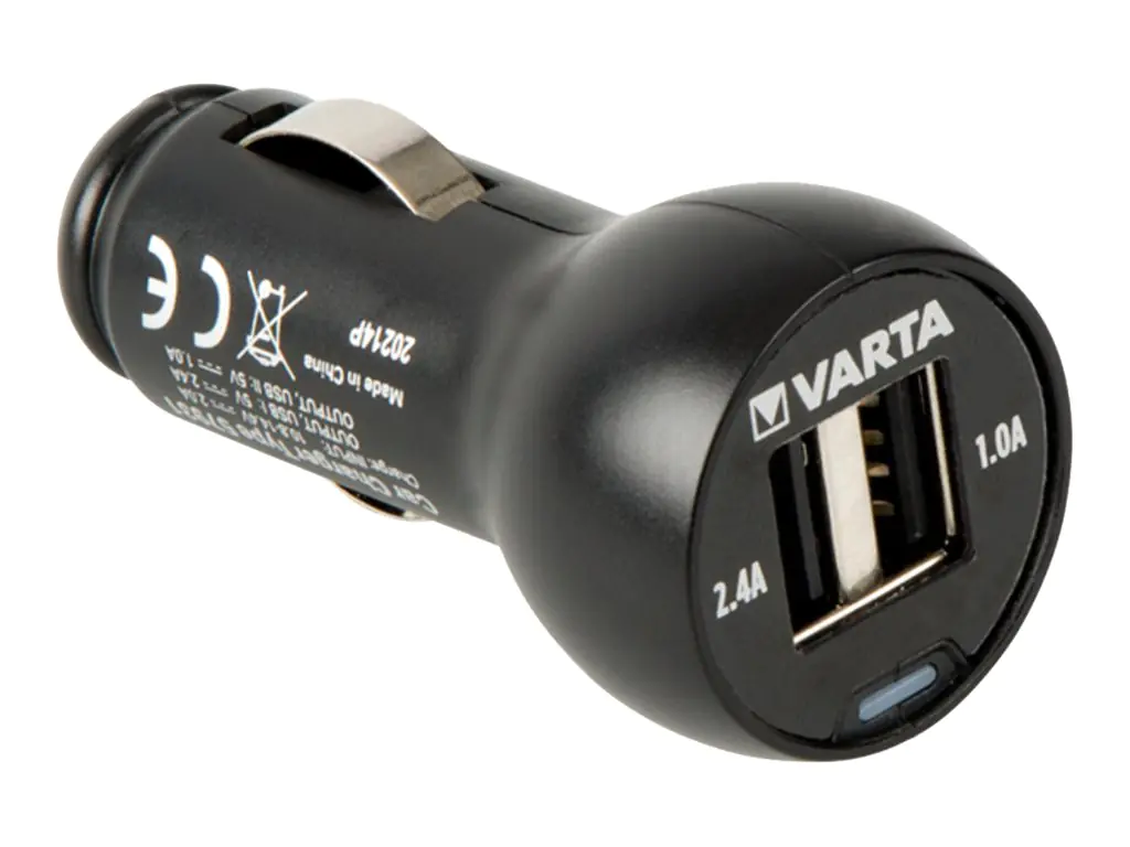 Varta Portable Power Car power - Auto-Netzteil - 17 Watt - 3.4 A - 2 Ausgabeanschlussstellen (USB) 57931101401