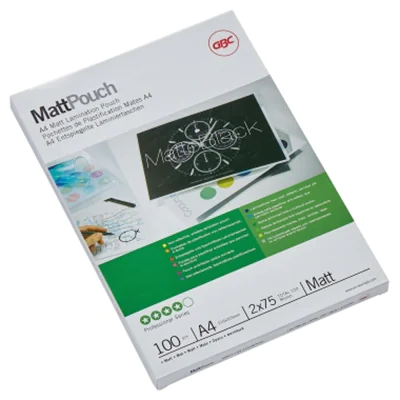 GBC Folientasche MattPouch 3747240 DIN A4 75mic matt 100 St./Pack. GBC Folientasche MattPouch 3747240 DIN A4 75mic matt 100 St./Pack.