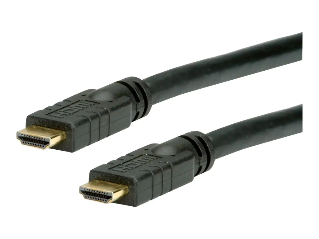 VALUE - HDMI-Kabel mit Ethernet - HDMI männlich zu HDMI männlich - 15 m - abgeschirmt - Schwarz - 4K Unterstützung VALUE - HDMI-Kabel mit Ethernet - HDMI männlich zu HDMI männlich - 15 m - abgeschirmt - Schwarz - 4K Unterstützung