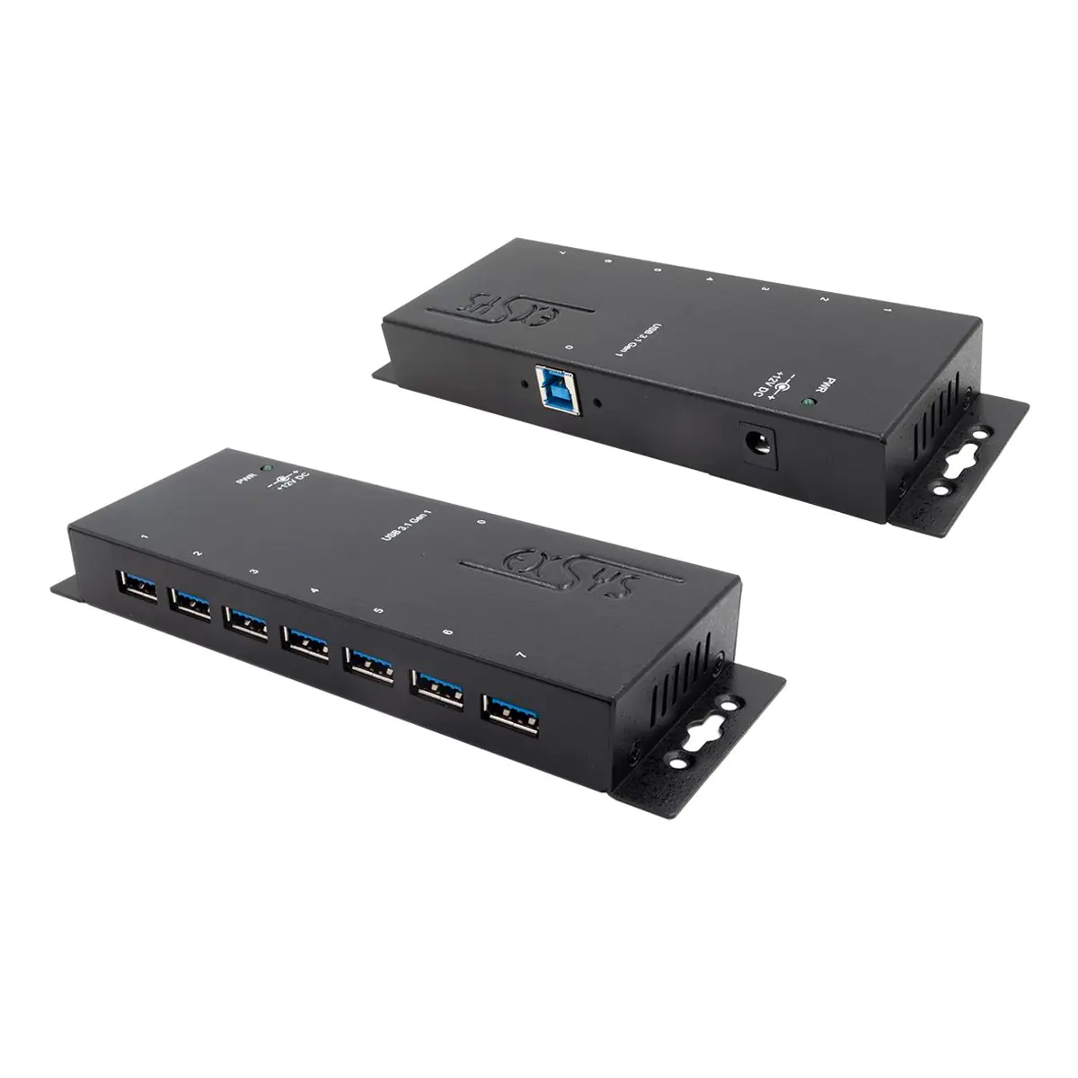 Exsys USB 3.2 HUB 7-Port extern inkl.Netz. inkl.Netzteil 12V/3A und