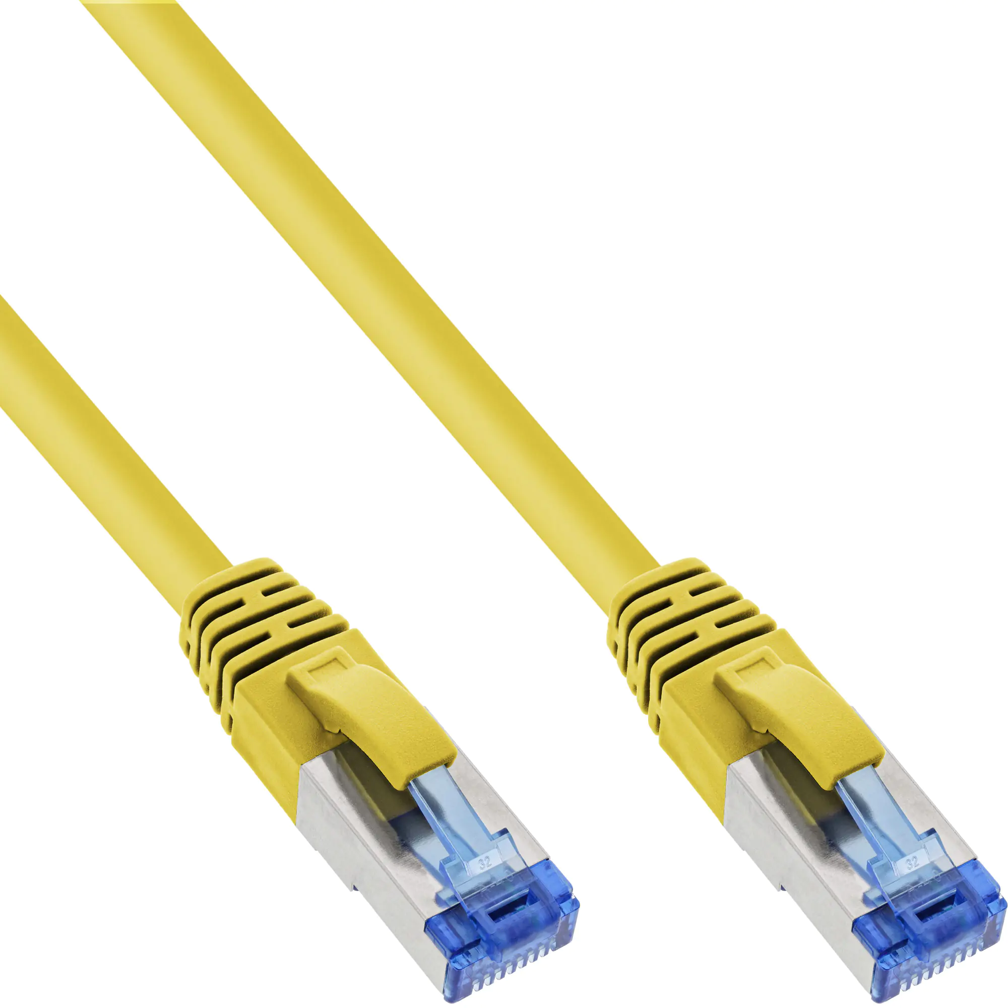 InLine Patchkabel - S/FTP (PiMf) - Cat.6A - halogenfrei - gelb - 1,5m 76814Y