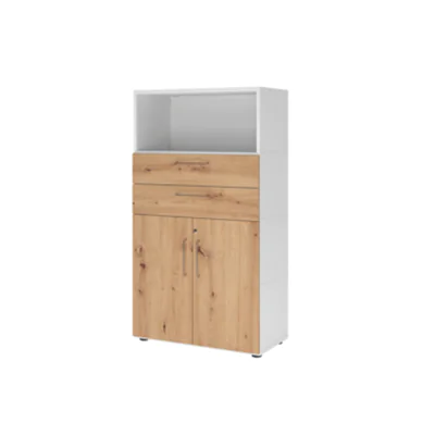 Hammerbacher Regalschrank FlexWall 800 x 1.452 x 417 mm (B x H x T) Flügeltür ohne Rollen Holz Hammerbacher Regalschrank FlexWall 800 x 1.452 x 417 mm (B x H x T) Flügeltür ohne Rollen Holz