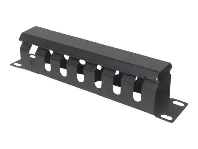Intellinet Kabelmanagement für 10"-Schränke, 1 HE, mit Blende, schwarz - Kabelmanagement - Rack montierbar - Schwarz, RAL 9005 - 1U - 25.4 cm (10") Intellinet Kabelmanagement für 10"-Schränke, 1 HE, mit Blende, schwarz - Kabelmanagement - Rack montierbar - Schwarz, RAL 9005 - 1U - 25.4 cm (10")