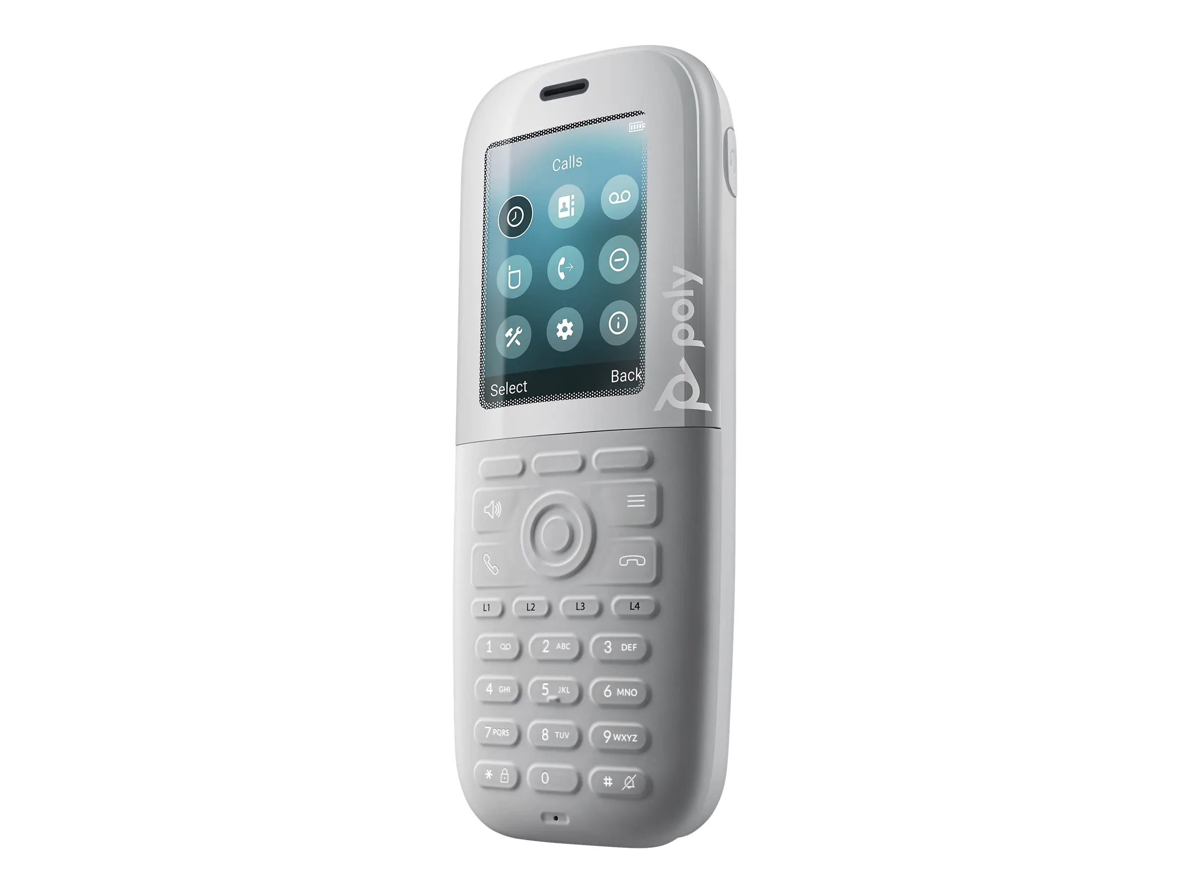 Poly Rove 40 - Schnurloses Erweiterungshandgerät mit Rufnummernanzeige - DECT - dreiweg Anruffunktion - 20 Leitungen - weiß Poly Rove 40 - Schnurloses Erweiterungshandgerät mit Rufnummernanzeige - DECT - dreiweg Anruffunktion - 20 Leitungen - weiß
