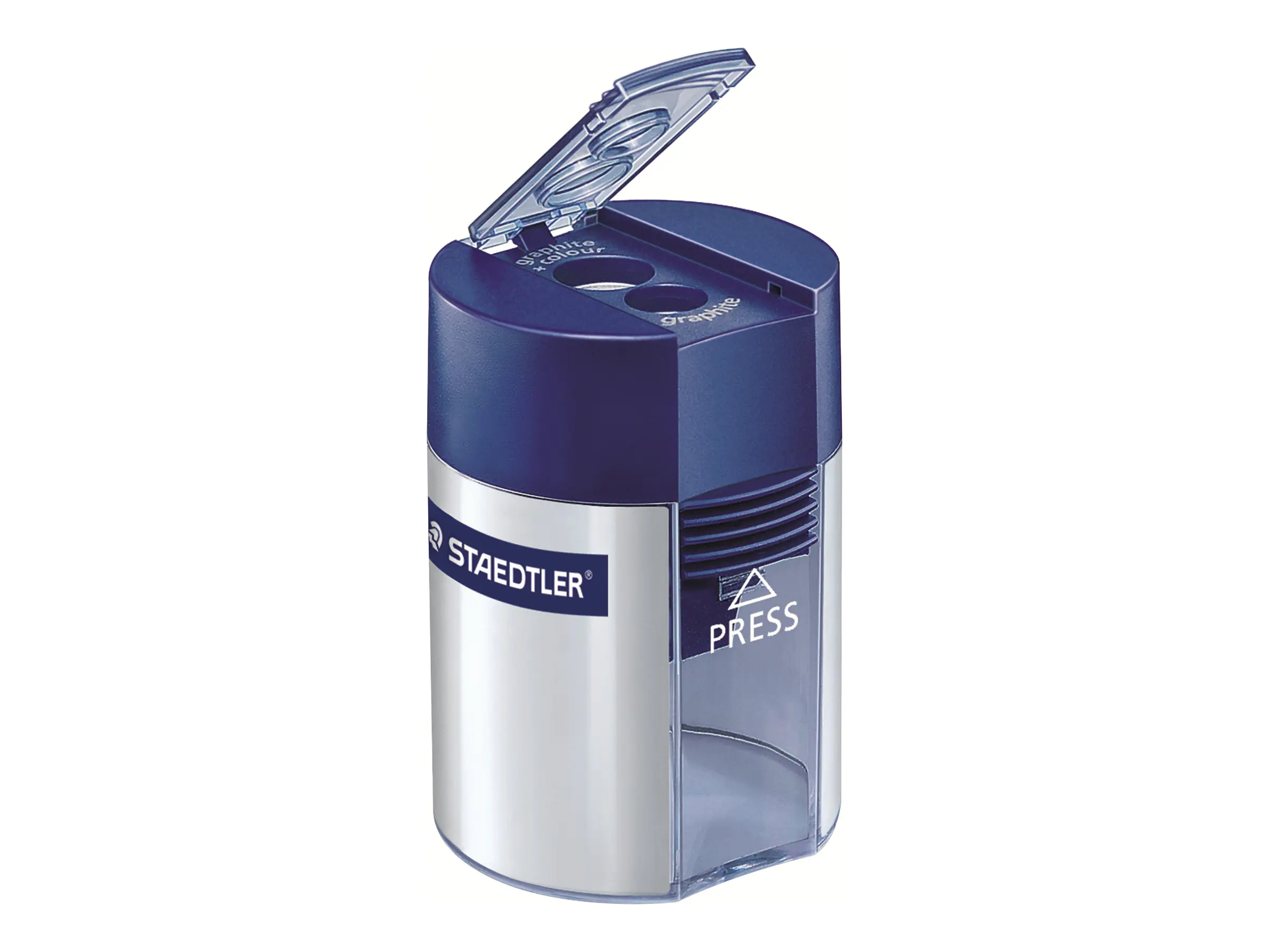 STAEDTLER Spitzdose - 2 Löcher - Blau/Silber 512 001