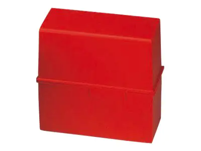 HAN Karteikasten 977-17 DIN A7 quer max. 300Karten PS rot