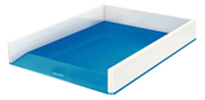 Leitz Briefkorb WOW 53611036 DIN A4 PS weiß/blau