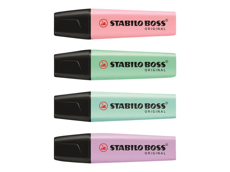 STABILO® Textmarker BOSS ORIGINAL 70/4-2 Pastel 4 St./Pack.