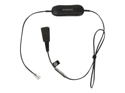 Jabra GN1216 - Headset-Kabel - RJ-9 männlich zu Quick Disconnect männlich - 2 m - für Avaya one-X Deskphone Edition 96XX; Jabra GN 2000, GN1900, GN2000; BIZ 2400 3in1, GN2000 Jabra GN1216 - Headset-Kabel - RJ-9 männlich zu Quick Disconnect männlich - 2 m - für Avaya one-X Deskphone Edition 96XX; Jabra GN 2000, GN1900, GN2000; BIZ 2400 3in1, GN2000