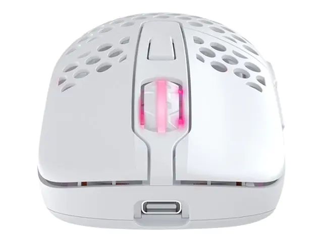 Xtrfy M42 - Maus - optisch - kabellos - 2.4 GHz - kabelloser Empfänger (USB) M42W-RGB-WHITE