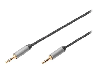 DIGITUS Audiokabel - mini-phone stereo 3.5 mm männlich zu mini-phone stereo 3.5 mm männlich DB-510110-018-S