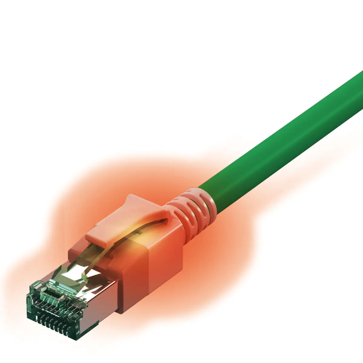 EasyLan Sacon 442625,05, 0,5 m, Cat6a, S/FTP (S-STP), RJ-45, RJ-45, Grün