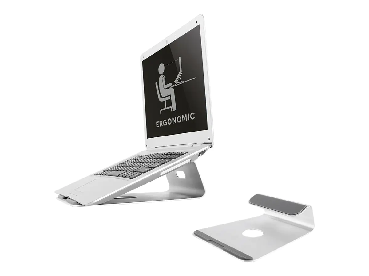 Neomounts NSLS025 - Aufstellung - für Notebook - Gebürstetes Aluminium - Silber - Bildschirmgröße: 25.4-43.2 cm (10"-17")