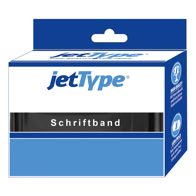jetType Schriftband kompatibel zu Brother TZE-133 12 mm 8 m blau auf transparent laminiert