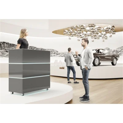 Theke Little Pearl 1.060x1.133x505mm grau Theke Little Pearl 1.060x1.133x505mm grau