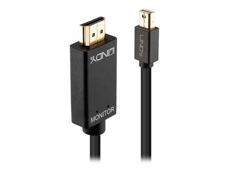 Lindy - Videokabel - Mini DisplayPort (M) bis HDMI (M) - 2 m - passiv, 4K Unterstützung Lindy - Videokabel - Mini DisplayPort (M) bis HDMI (M) - 2 m - passiv, 4K Unterstützung