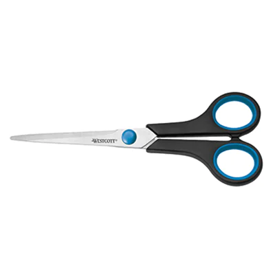 Westcott Schere Easy Grip E-30271 00 18cm Stahl schwarz/blau Westcott Schere Easy Grip E-30271 00 18cm Stahl schwarz/blau