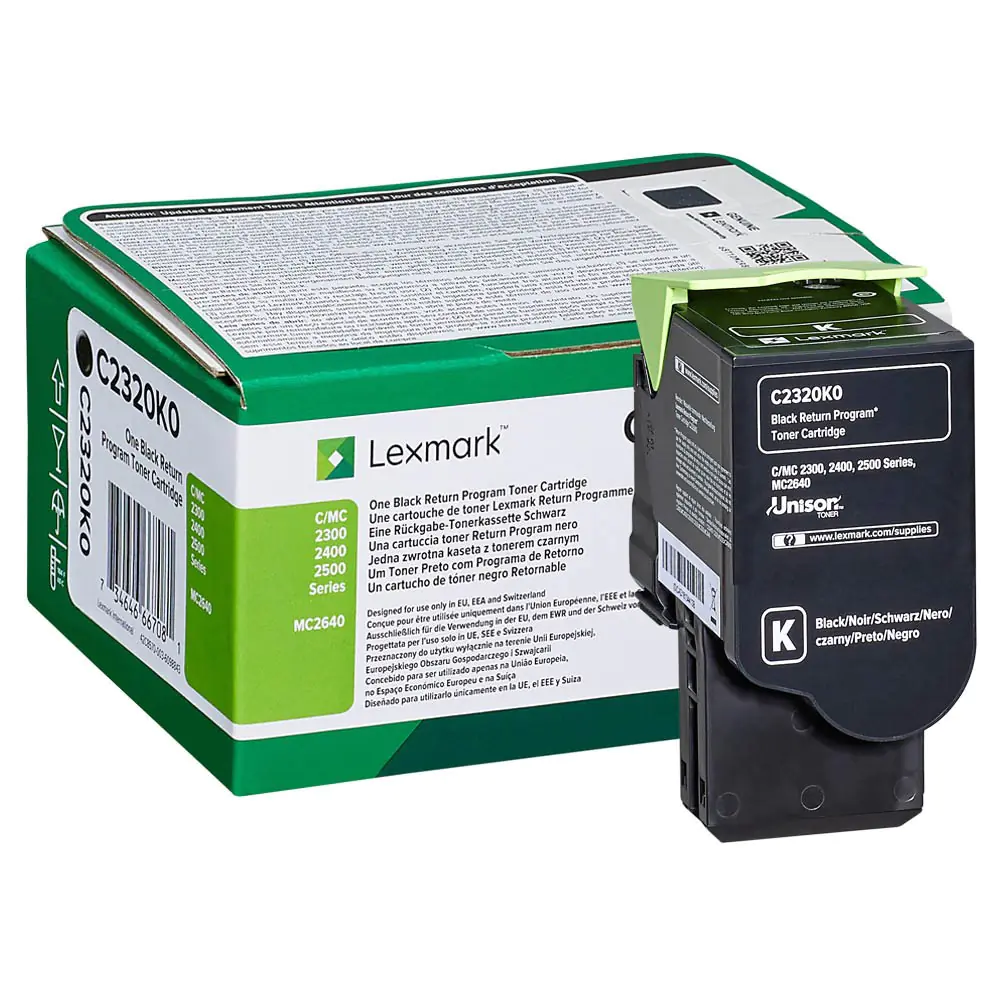 Lexmark - Schwarz - Original - Tonerpatrone LCCP, LRP - für Lexmark C2325dw, C2425dw, C2535dw, MC2325adw, MC2425adw, MC2535adwe, MC2640adwe Lexmark - Schwarz - Original - Tonerpatrone LCCP, LRP - für Lexmark C2325dw, C2425dw, C2535dw, MC2325adw, MC2425adw, MC2535adwe, MC2640adwe