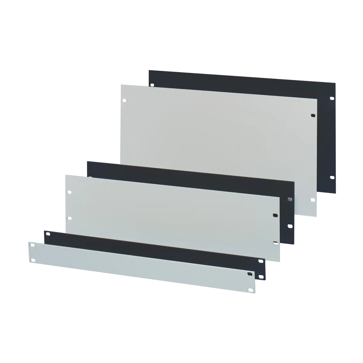 SCHROFF Rackpaneel - Vorderseite - RAL 7021, Black Gray - 7U - 48.3 cm (19")