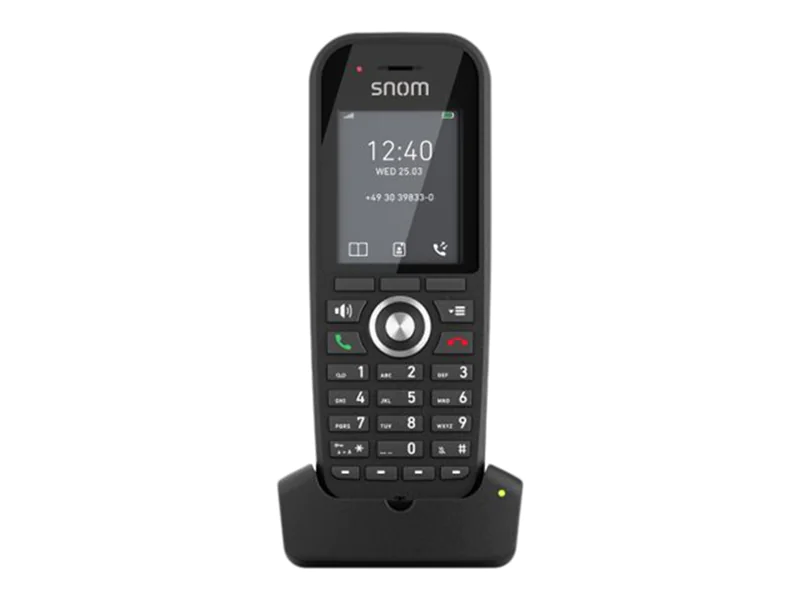 snom M30 - Schnurloses Erweiterungshandgerät mit Rufnummernanzeige - DECT - dreiweg Anruffunktion - Schwarz