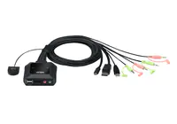 ATEN CS52DP - KVM-/Audio-/USB-Switch - 2 x KVM/Audio/USB - 1 lokaler Benutzer - Desktop ATEN CS52DP - KVM-/Audio-/USB-Switch - 2 x KVM/Audio/USB - 1 lokaler Benutzer - Desktop