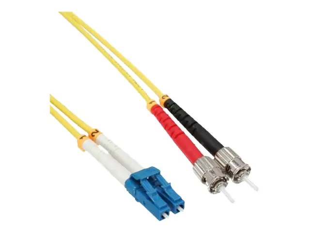 InLine - Patch-Kabel - ST Einzelmodus (M) zu LC Single-Modus (M) - 10 m - Glasfaser - Duplex - 9/125 Mikrometer - OS2 - halogenfrei InLine - Patch-Kabel - ST Einzelmodus (M) zu LC Single-Modus (M) - 10 m - Glasfaser - Duplex - 9/125 Mikrometer - OS2 - halogenfrei