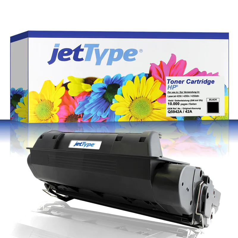 jetType Toner kompatibel zu HP Q5942A 42A schwarz 10.000 Seiten 1 Stück