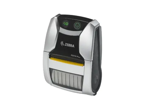 Zebra ZQ300 Series ZQ310 Plus - Belegdrucker - Thermodirekt - Rolle (5,8 cm) - 203 dpi - bis zu 101.6 mm/Sek. - USB 2.0, NFC, Bluetooth 4.2 LE - Abrisskante - Silber