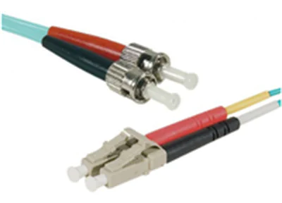 exertis Connect LWL Patchkabel Eco 50/125µm OM3-Faser LC Duplex Stecker/ST Stecker aqua - 125 m - LC-Stecker Duplex
