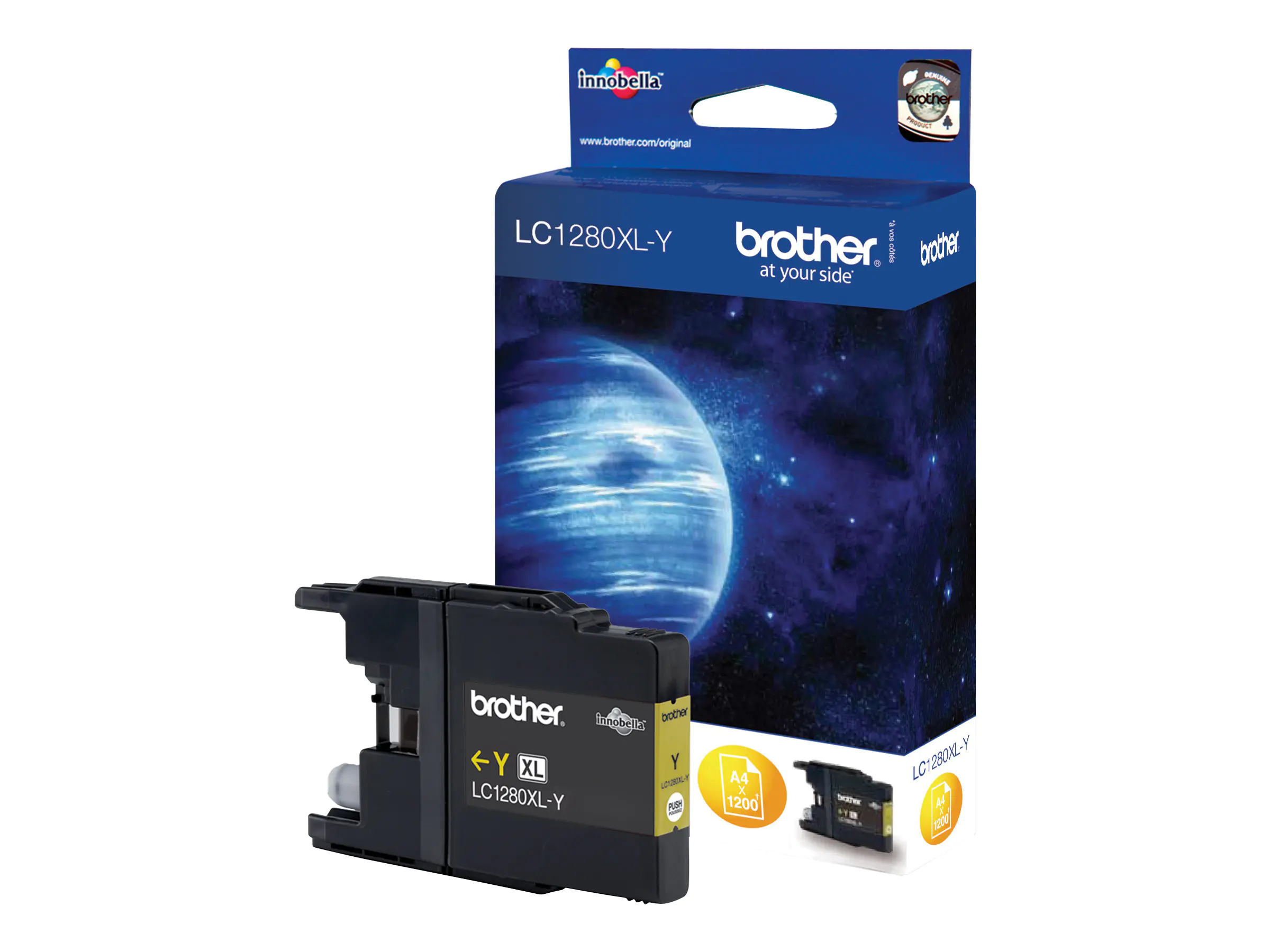 Brother LC1280XLY - Gelb - Original - Tintenpatrone - für Brother MFC-J5910DW, MFC-J6510DW, MFC-J6710DW, MFC-J6910DW Brother LC1280XLY - Gelb - Original - Tintenpatrone - für Brother MFC-J5910DW, MFC-J6510DW, MFC-J6710DW, MFC-J6910DW
