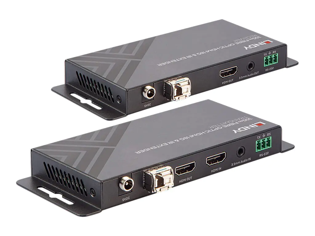 Lindy Fibre Optic HDMI 2.0 18G & IR Extender - Erweiterung für Video/Audio - HDMI - bis zu 300 m Lindy Fibre Optic HDMI 2.0 18G & IR Extender - Erweiterung für Video/Audio - HDMI - bis zu 300 m