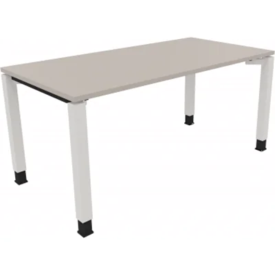 Schreibtisch Vierfuß Quadratrohr B1600xT800xH680-820 ws/Lichtgrau Schreibtisch Vierfuß Quadratrohr B1600xT800xH680-820 ws/Lichtgrau