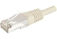 Dexlan - Patch-Kabel - RJ-45 (M) zu RJ-45 (M) - 15 m - FTP - CAT 6a - geformt - Grau
